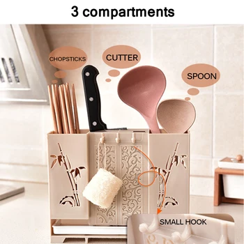 Multifunctional Kitchen Storage Box Chopsticks Tube Drain Rack Spoon Bucket Knife Fork Tableware Racks Kitchen Utensil Holder
Multifunctional Kitchen Storage Box Chopsticks Tube Drain Rack Spoon Bucket Knife Fork Tableware Racks Kitchen Utensil Holder