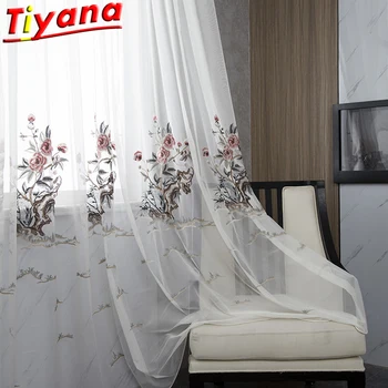 Red Peony Embroidery Tulle Curtains for Living Room Chinese Traditional Flower Pattern Curtains for Bedroom Kitchen X-HM485*VT
Red Peony Embroidery Tulle Curtains for Living Room Chinese Traditional Flower Pattern Curtains for Bedroom Kitchen X-HM485*VT