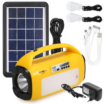 Solar Panel Generator Lighting System Portable Solar Power Generator Kit FM Radio LED Lights for Home Outdoor Camping Emergency
Solar Panel Generator Lighting System Portable Solar Power Generator Kit FM Radio LED Lights for Home Outdoor Camping Emergency