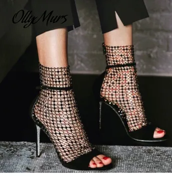 Ollymurs 2020 summer new fish mouth hollow out water drill High Heels Sandals mesh boots sexy fashion high heels women's shoes
Ollymurs 2020 summer new fish mouth hollow out water drill High Heels Sandals mesh boots sexy fashion high heels women's shoes
