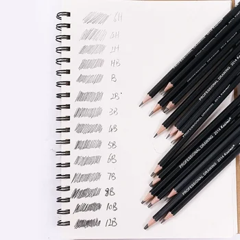 14 Pcs/set Professional Sketch and Drawing Writing Pencil Stationery Supplies 1B 2B 3B 4B 5B 6B 7B 8B 10B 12B 2H 4H 6H HB Pencil
14 Pcs/set Professional Sketch and Drawing Writing Pencil Stationery Supplies 1B 2B 3B 4B 5B 6B 7B 8B 10B 12B 2H 4H 6H HB Pencil
