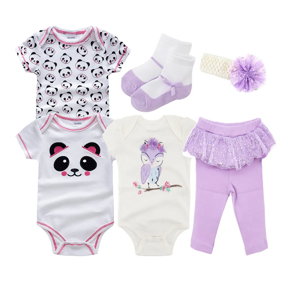 2020 Summer Newborn Infant Baby Girls Clothes Set Cotton Cartoon Short Sleeve Bodysuit +Pants+Socks+Headband Toddler Outfits Set
2020 Summer Newborn Infant Baby Girls Clothes Set Cotton Cartoon Short Sleeve Bodysuit +Pants+Socks+Headband Toddler Outfits Set