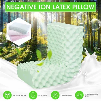 61x37cm Pure Natural latex Pillow Remedial Sleeping Bedroom Pillow Head Neck Support Care Vertebrae Health
61x37cm Pure Natural latex Pillow Remedial Sleeping Bedroom Pillow Head Neck Support Care Vertebrae Health