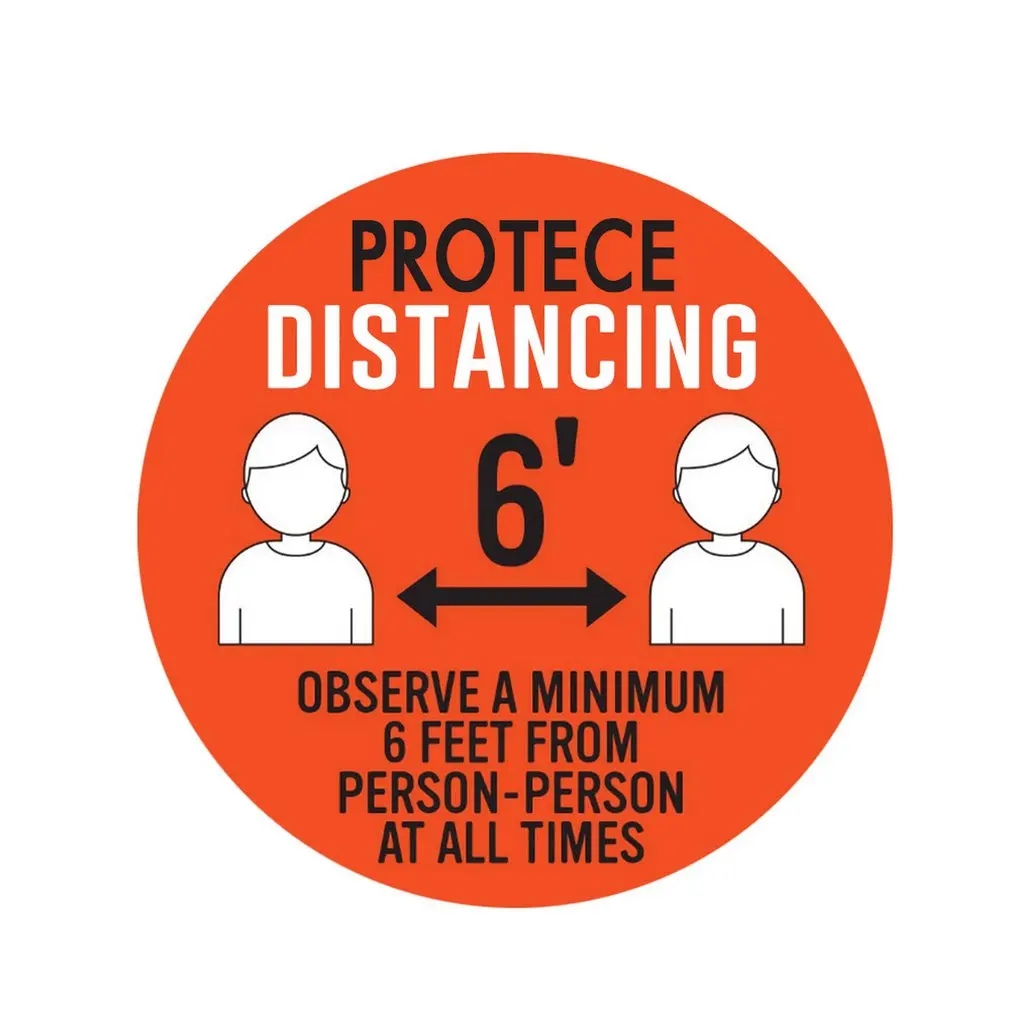 Distance Sticker Sign Social Distancing Floor Decal Safety Floor Sign Floor Adhesive Sticker For Maintaining Distance
Distance Sticker Sign Social Distancing Floor Decal Safety Floor Sign Floor Adhesive Sticker For Maintaining Distance