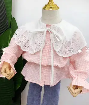 2020 Korean style girls plaid shirt fashion cotton spring girls blouse 3-8t C704
2020 Korean style girls plaid shirt fashion cotton spring girls blouse 3-8t C704