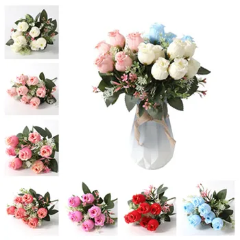 10Pcs Fake Rosebud (7 heads/bunch) 12.6" Length Simulation Roses for Wedding Home Decorative Artificial Flowers
10Pcs Fake Rosebud (7 heads/bunch) 12.6" Length Simulation Roses for Wedding Home Decorative Artificial Flowers