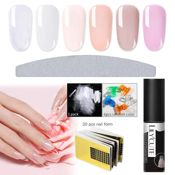 LILYCUTE 5ml Poly UV Gel Quick Extension Gel Clear White Pink Soak Off UV Builder Nail Gel Finger Nail Extension Nail Art Forms
LILYCUTE 5ml Poly UV Gel Quick Extension Gel Clear White Pink Soak Off UV Builder Nail Gel Finger Nail Extension Nail Art Forms