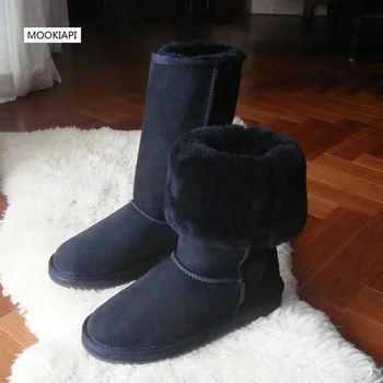 The latest women's snow boots in Europe in 2019, real sheepskin, 100% pure wool, high quality drum snow boots, free delivery 
The latest women's snow boots in Europe in 2019, real sheepskin, 100% pure wool, high quality drum snow boots, free delivery