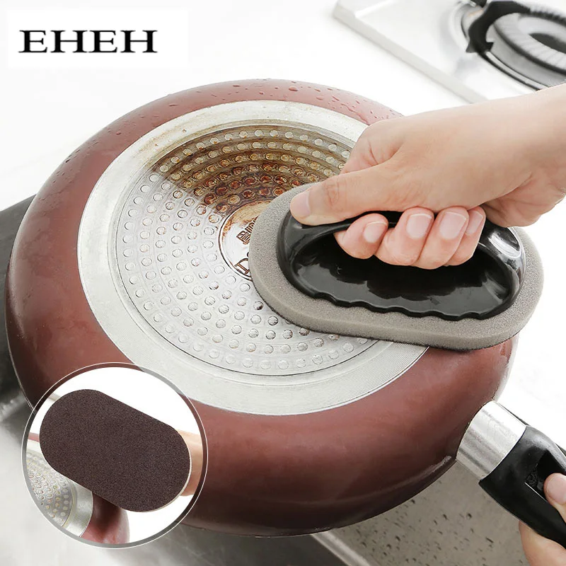 EHEH Rust Removal Magic Sponge Brush with Handle Strong Decontamination Bath Kitchen Clean Tools Cook Accessory
EHEH Rust Removal Magic Sponge Brush with Handle Strong Decontamination Bath Kitchen Clean Tools Cook Accessory