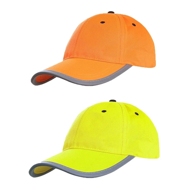 Running Cap Breathable Sunshade Reflective Traffic Safety Hat Headwear Outdoor Sports Wear