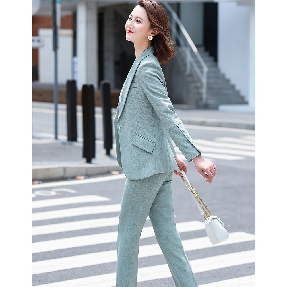 2020 Autumn Winter Ladies Blazer with Pocket for Women Pant Suits Long Sleeve Jacket Sets Work Wear Uniform Business Clothes OL
2020 Autumn Winter Ladies Blazer with Pocket for Women Pant Suits Long Sleeve Jacket Sets Work Wear Uniform Business Clothes OL