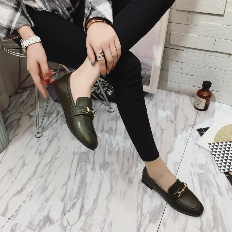 Spring New Style 2019 Korean-style bai da xiao Leather Shoes Women's Korean-style Chunky-Heel WOMEN'S Shoes Students Casual Shoe
Spring New Style 2019 Korean-style bai da xiao Leather Shoes Women's Korean-style Chunky-Heel WOMEN'S Shoes Students Casual Shoe