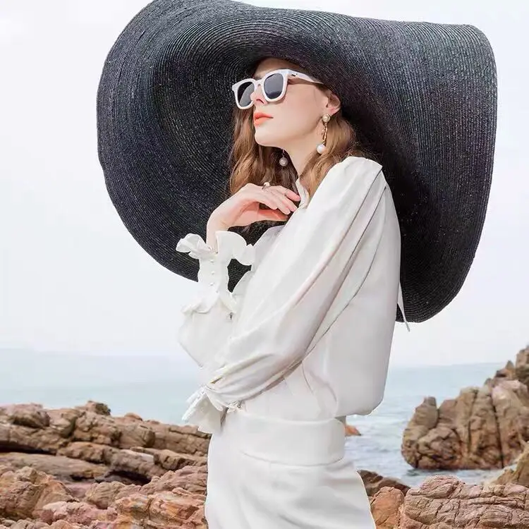 Wholesale Dropshipping Wide Brim Foldable Sun Shade Hat sun protect sun block Large Beach Straw Hat
Wholesale Dropshipping Wide Brim Foldable Sun Shade Hat sun protect sun block Large Beach Straw Hat