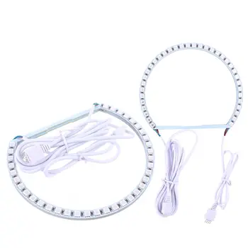 (131+146)MM*2pc Car Ring 5050 Halo Rings FOR BMW Headlight Car Angel Eyes RGB Semicircle 12V LED Controller 24Keys R2LC
(131+146)MM*2pc Car Ring 5050 Halo Rings FOR BMW Headlight Car Angel Eyes RGB Semicircle 12V LED Controller 24Keys R2LC