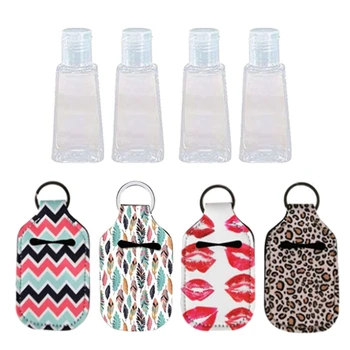 4Pc 30ML Flip Cap Reusable Bottle Travel Hand Sanitizer Keychain Carrier Holders
4Pc 30ML Flip Cap Reusable Bottle Travel Hand Sanitizer Keychain Carrier Holders