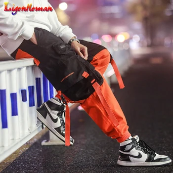 Men Patchwork Casual Cargo Pants Sweatpants Men Loose Hip hop Streetwear Korean Pocket Harem Pants Ankle length Trousers 
Men Patchwork Casual Cargo Pants Sweatpants Men Loose Hip hop Streetwear Korean Pocket Harem Pants Ankle length Trousers