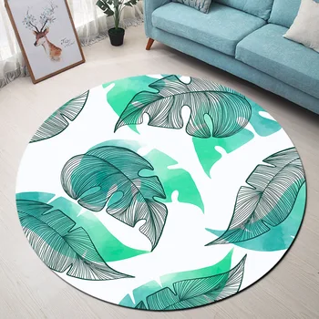 Green Leaves Print Round Carpet for Living Room Computer Chair Area Rug Children Play Tent Floor Mat Cloakroom Rugs And Carpets
Green Leaves Print Round Carpet for Living Room Computer Chair Area Rug Children Play Tent Floor Mat Cloakroom Rugs And Carpets