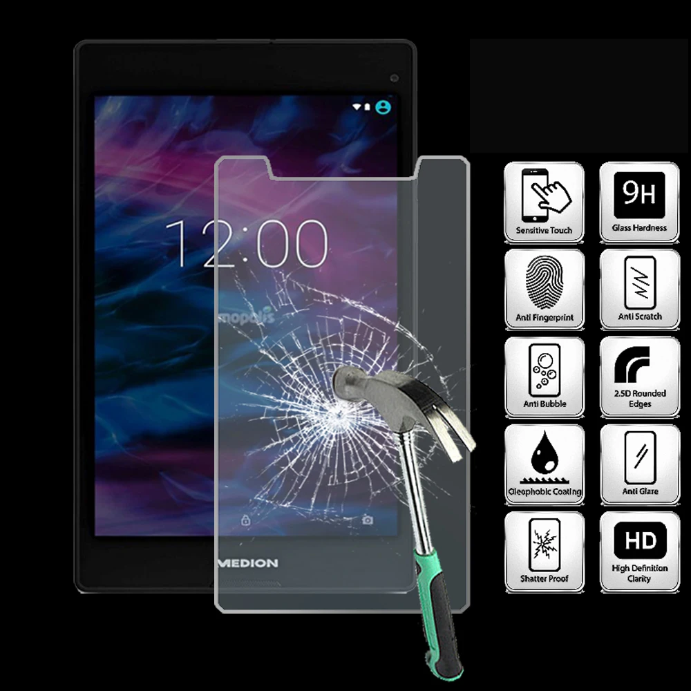 For Medion Lifetab P8313 8 Inch - 9H Tablet Tempered Glass Screen Protector Cover Explosion-Proof High Quality Screen Film
For Medion Lifetab P8313 8 Inch - 9H Tablet Tempered Glass Screen Protector Cover Explosion-Proof High Quality Screen Film