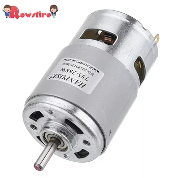 HANPOSE 775 Motor DC 12V 288W 12000RPM Large Torque High Power DC Motor Double Ball Bearing Spindle Motor
HANPOSE 775 Motor DC 12V 288W 12000RPM Large Torque High Power DC Motor Double Ball Bearing Spindle Motor