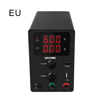 USB DC Laboratory 60V 5A Regulated Lab Power Supply Adjustable Voltage Regulator Stabilizer Switching Bench Source
USB DC Laboratory 60V 5A Regulated Lab Power Supply Adjustable Voltage Regulator Stabilizer Switching Bench Source
