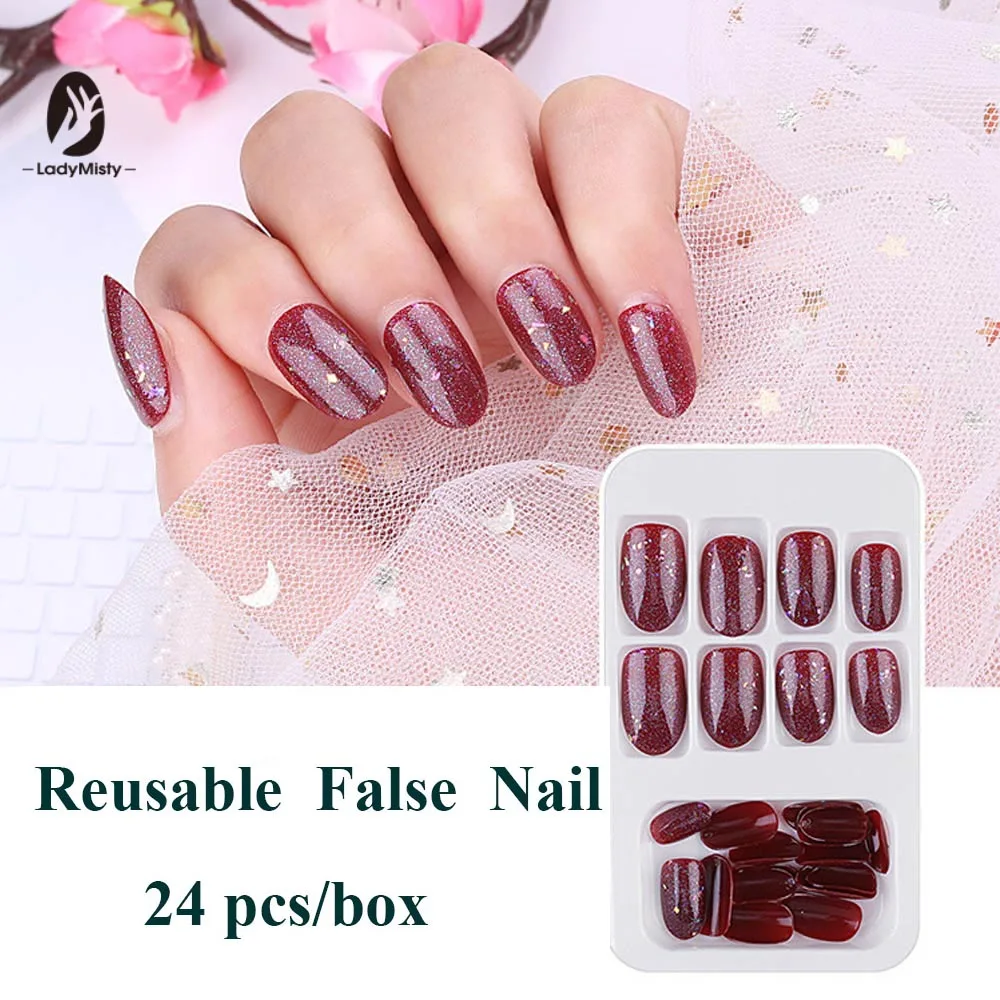 LadyMisty 24pcs French False Nail Tips Artificial Fake Nails ABS Artificial Tips Nail Art Decorations Nail Glue For Nails
LadyMisty 24pcs French False Nail Tips Artificial Fake Nails ABS Artificial Tips Nail Art Decorations Nail Glue For Nails