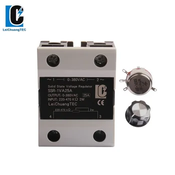SSVR 25A Single Phase Solid State Voltage Regulator Relay Resistance Regulating Module 220V AC LeiChuang TEC new
SSVR 25A Single Phase Solid State Voltage Regulator Relay Resistance Regulating Module 220V AC LeiChuang TEC new