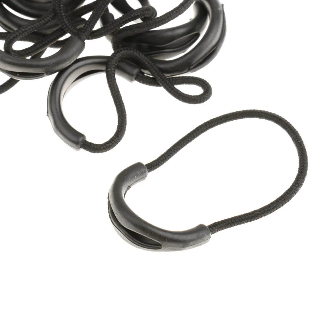 10x Zipper Pulls Cord Ends Lock Zip Puller Fastener Slider Replacement DIY 10x Zipper Pulls Cord Ends Lock Zip Puller Fastener Slider Replacement DIY