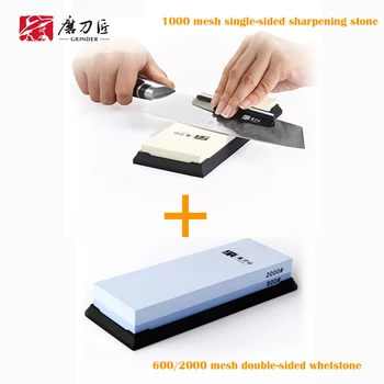 1000 mesh white corundum single-faced sharpening stone and 600/2000 high mesh sharpening knife sharpener-T7100W+TG6260
1000 mesh white corundum single-faced sharpening stone and 600/2000 high mesh sharpening knife sharpener-T7100W+TG6260