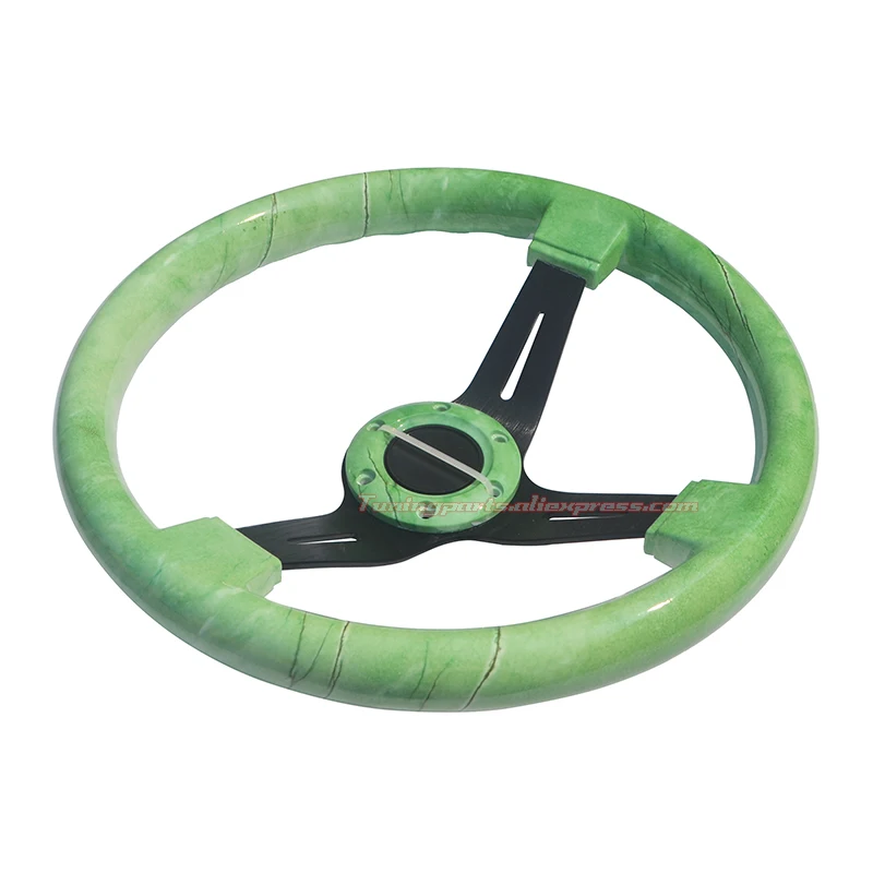 LYJ Green ABS Steering Wheel Universal 70mm PCD Racing Car Steering Wheel Non-Slip Game Steering Wheel
LYJ Green ABS Steering Wheel Universal 70mm PCD Racing Car Steering Wheel Non-Slip Game Steering Wheel