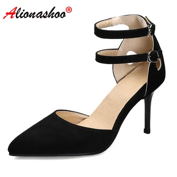 2020 Spring New Shoes Women Buckle Stiletto High Heels Pointed Toe Rome Women Party Shoes Female Shoes Heels Plus Size 34-48
2020 Spring New Shoes Women Buckle Stiletto High Heels Pointed Toe Rome Women Party Shoes Female Shoes Heels Plus Size 34-48