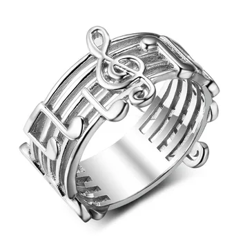 Treble Clef with Musical Notes Titanium Steel Ring Women's Fashion Musical Symbol Ring NO9
Treble Clef with Musical Notes Titanium Steel Ring Women's Fashion Musical Symbol Ring NO9