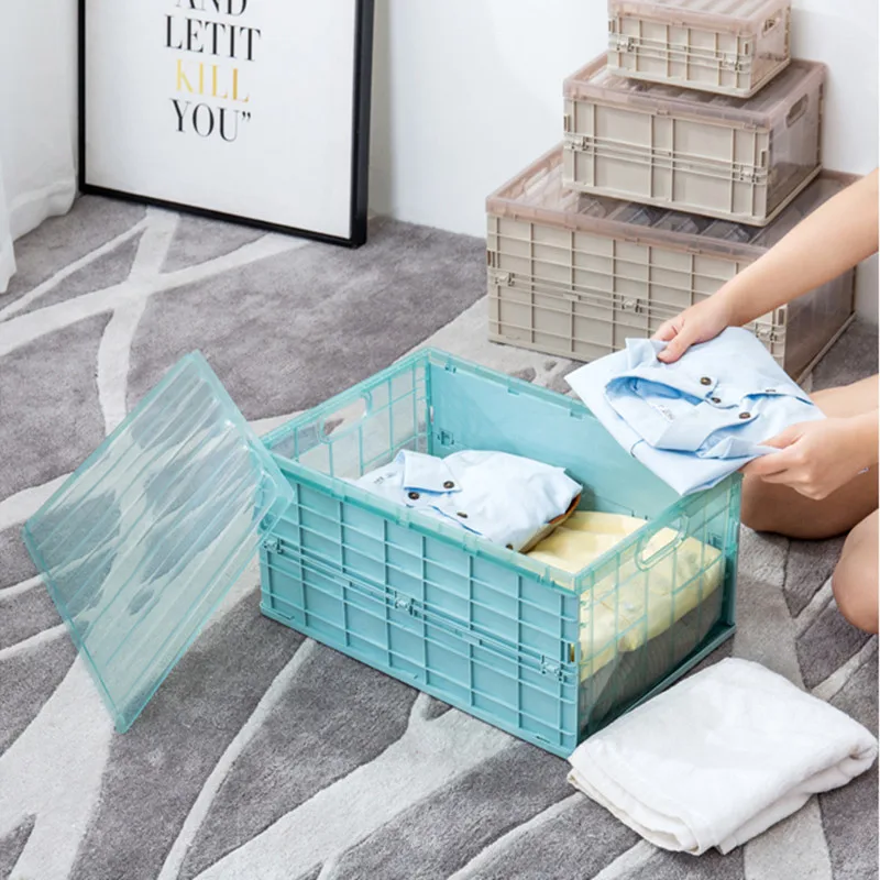 Collapsible Plastic Storage Crate Box Wardrobe Stackable Home Garage Warehouse Desktop Storage Box Car Underwear Sock Organizer
Collapsible Plastic Storage Crate Box Wardrobe Stackable Home Garage Warehouse Desktop Storage Box Car Underwear Sock Organizer