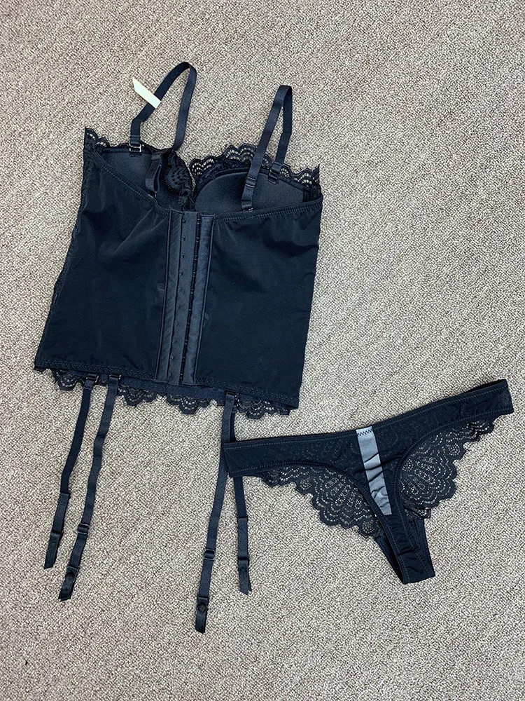 Waliicorners Broadside Bra and Thong Set Underwear Women Lingerie Sexy Lace Push Up Half Cup Bra 65 H34650147da334406a7bca36c6b7096caa