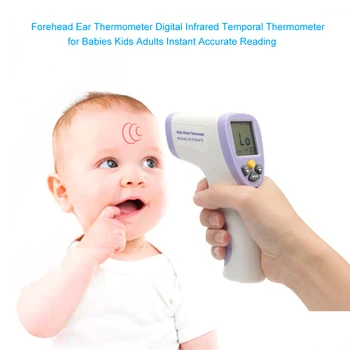 Non-contact Handheld Digital Infrared Thermometer Backlit Forehead Temperature Measuring Tool
Non-contact Handheld Digital Infrared Thermometer Backlit Forehead Temperature Measuring Tool
