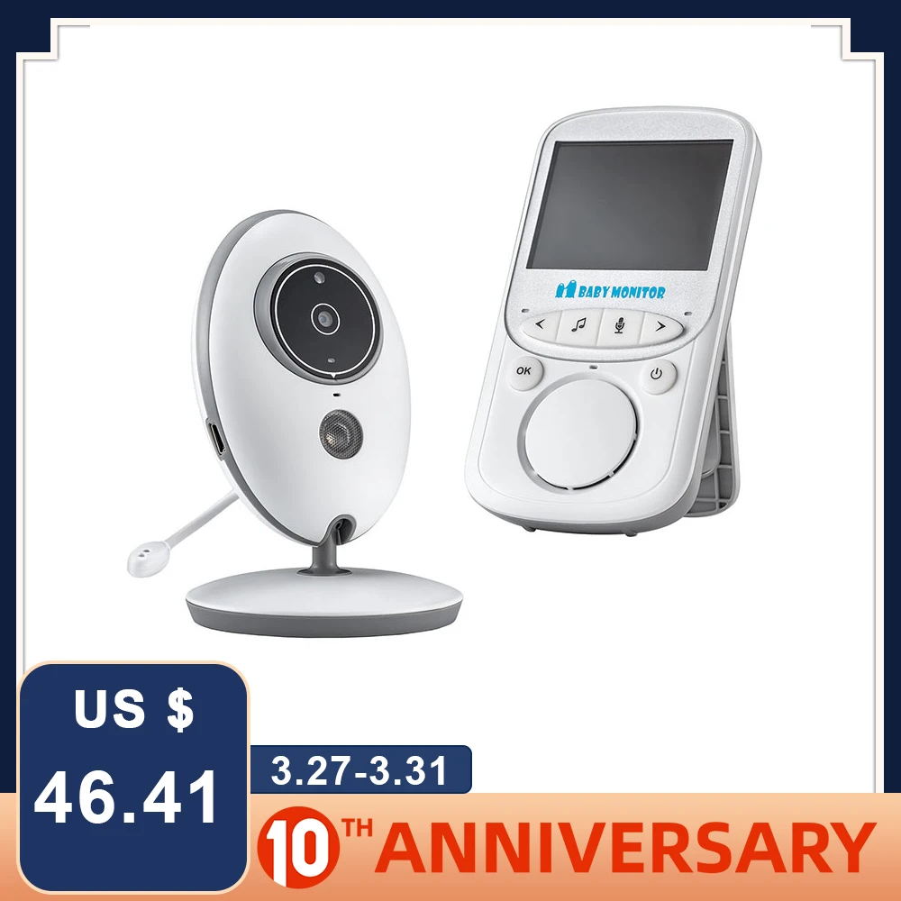 VB605 Wireless Baby Monitor 2.4 inch LCD Radio Nanny Music Intercom IR 24h Portable Baby Camera Baby Walkie Talkie Babysitter
VB605 Wireless Baby Monitor 2.4 inch LCD Radio Nanny Music Intercom IR 24h Portable Baby Camera Baby Walkie Talkie Babysitter