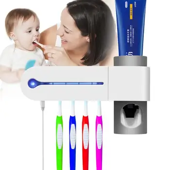 UV Light Ultraviolet Lamp Clean Sterilization For Toothbrush 3 In 1 Toothbrush Holder Toothpaste Dispenser Squeezer For Bathroom
UV Light Ultraviolet Lamp Clean Sterilization For Toothbrush 3 In 1 Toothbrush Holder Toothpaste Dispenser Squeezer For Bathroom