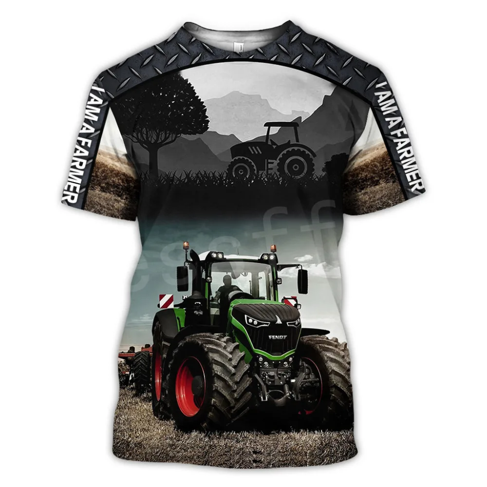 beautiful-tractor-3d-all-over-printed-clothes-da520-t-shirt