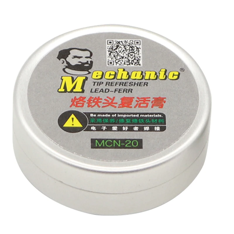 Mechanic Solder Paste Tip Refresher Lead-free Paste for Soldering Iron Tips Welding Head Cleaning Cream for PCB Soldering Repair
Mechanic Solder Paste Tip Refresher Lead-free Paste for Soldering Iron Tips Welding Head Cleaning Cream for PCB Soldering Repair