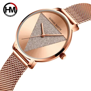 Hannah Martin Women Watch Luxury Crystal Waterproof Rose Gold Steel Strap Ladies Quartz Wrist Watches relogio feminino
Hannah Martin Women Watch Luxury Crystal Waterproof Rose Gold Steel Strap Ladies Quartz Wrist Watches relogio feminino