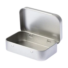 10PCS Silver Metal Rectangular Empty Hinged Tins Box Containers with Lids Mini Portable Box Small Storage Kit, Home Organizer
10PCS Silver Metal Rectangular Empty Hinged Tins Box Containers with Lids Mini Portable Box Small Storage Kit, Home Organizer