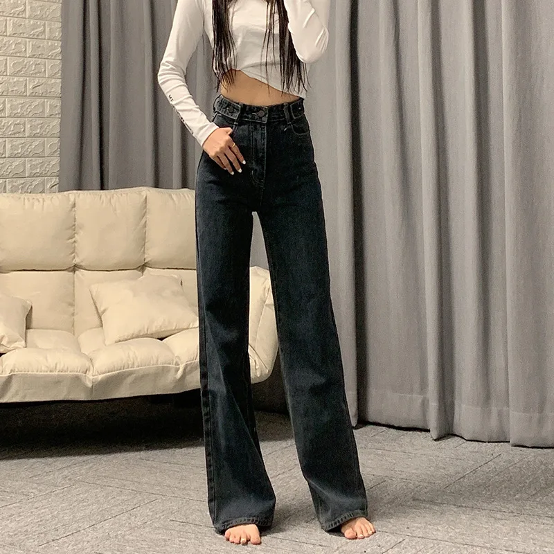 Women's High Waist Drooping Wide Leg Jeans Women's 2020 Autumn and Winter New Korean Style Mop Trousers Loose Jeans Women's
Women's High Waist Drooping Wide Leg Jeans Women's 2020 Autumn and Winter New Korean Style Mop Trousers Loose Jeans Women's