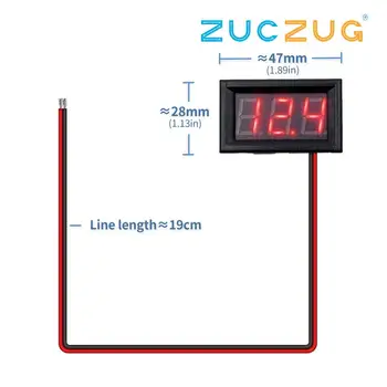 Mini Digital Voltmeter DC 4.5V to 30V Digital Voltmeter Voltage Panel Meter For 6V 12V 24V Electromobile Motorcycle Car 0.56 ''
Mini Digital Voltmeter DC 4.5V to 30V Digital Voltmeter Voltage Panel Meter For 6V 12V 24V Electromobile Motorcycle Car 0.56 ''