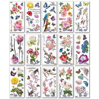 3D Hot Waterproof Tattoo Popular Sticker Butterfly Flower Boy Girl Body Art Painting Makeup Green Tattoo Sticker
3D Hot Waterproof Tattoo Popular Sticker Butterfly Flower Boy Girl Body Art Painting Makeup Green Tattoo Sticker