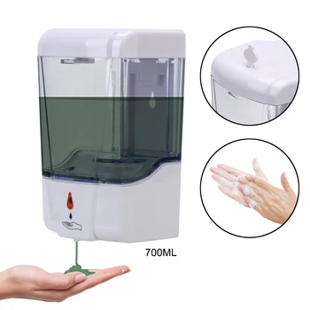 Wall-Mount Touch-free Lotion Pump Touchless Liquid 700ml for Kitchen Bathroom Automatic IR Sensor Soap Dispenser 
Wall-Mount Touch-free Lotion Pump Touchless Liquid 700ml for Kitchen Bathroom Automatic IR Sensor Soap Dispenser