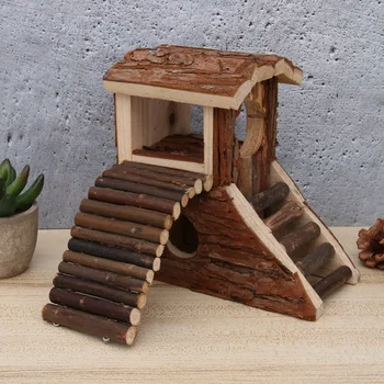 1pc Hamster House Double Layer Wooden Funny Play House Hideout Hut Pet Supplies Cottage for Small Animal Mouse Hamster
1pc Hamster House Double Layer Wooden Funny Play House Hideout Hut Pet Supplies Cottage for Small Animal Mouse Hamster