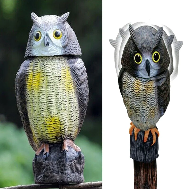 Defenders Wind Action Owl Decoy Wind-action Rotating Head Deterrent Scares Birds Scarer Repeller for Garden HFing
Defenders Wind Action Owl Decoy Wind-action Rotating Head Deterrent Scares Birds Scarer Repeller for Garden HFing
