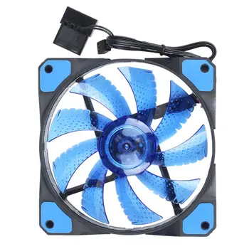 15 Lights LED PC Computer Chassis Fan Case Heatsink Cooler Cooling Fan DC 12V 4P 120*120*25mm blue
15 Lights LED PC Computer Chassis Fan Case Heatsink Cooler Cooling Fan DC 12V 4P 120*120*25mm blue