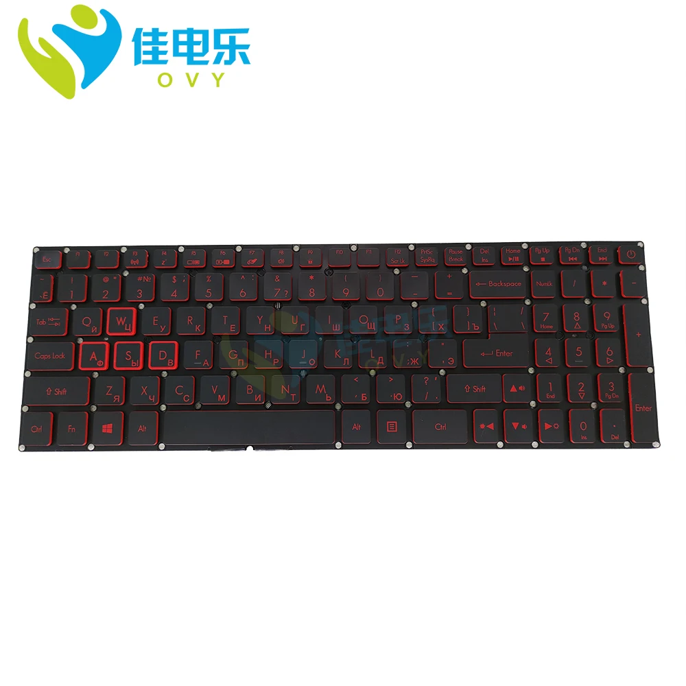 OVY RU Light Backlit keyboard for Acer Nitro 5 AN515 51 500W AN515-51 50HE 52FW AN515-52 Russian black Replacement keyboards New
OVY RU Light Backlit keyboard for Acer Nitro 5 AN515 51 500W AN515-51 50HE 52FW AN515-52 Russian black Replacement keyboards New