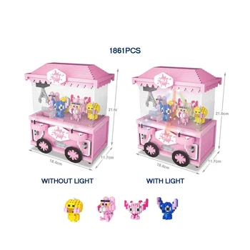 Funny doll coupe move UFO Catcher game micro diamond block with led light bricks dudu duck Stitch Pink Panther nanobrick toys
Funny doll coupe move UFO Catcher game micro diamond block with led light bricks dudu duck Stitch Pink Panther nanobrick toys