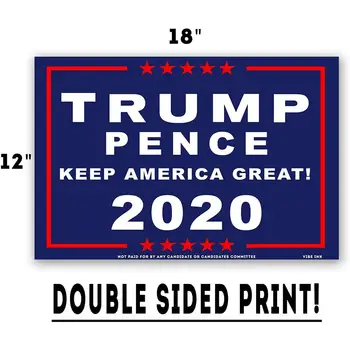 Yard Sign 2020 Great American President Donald Trump 2-Sided Fabric US Election Outdoor Garden Decoration With Metal Stake Stand 
Yard Sign 2020 Great American President Donald Trump 2-Sided Fabric US Election Outdoor Garden Decoration With Metal Stake Stand